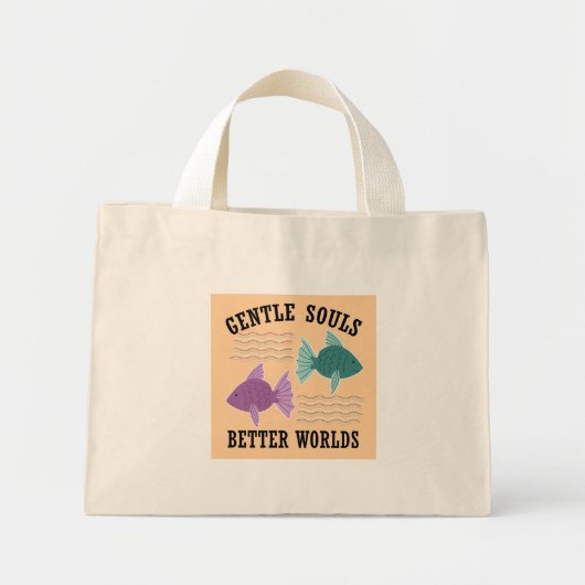 Mini Tote Bag Meilleurs Mondes (Devant)