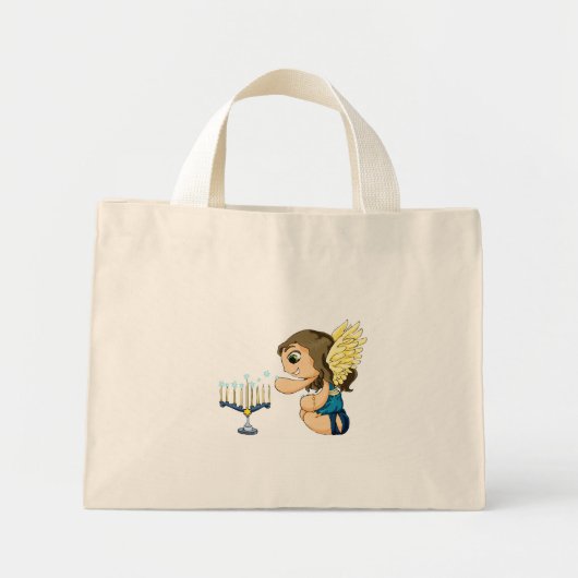 Mini Tote Bag Menorah Angel (Devant)