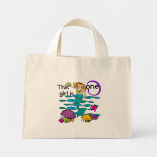 Mini Tote Bag Mermaid 1er Anniversaire Tshirts et cadeaux