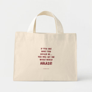 Mini Tote Bag Mettez le monde en ébullition !