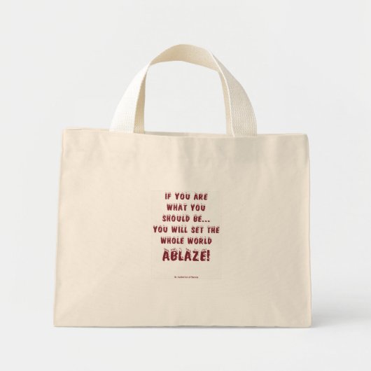 Mini Tote Bag Mettez le monde en ébullition ! (Devant)