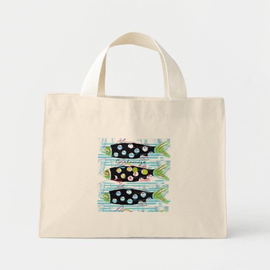 Mini Tote Bag Migrer le poisson Thunder_Cove (Devant)
