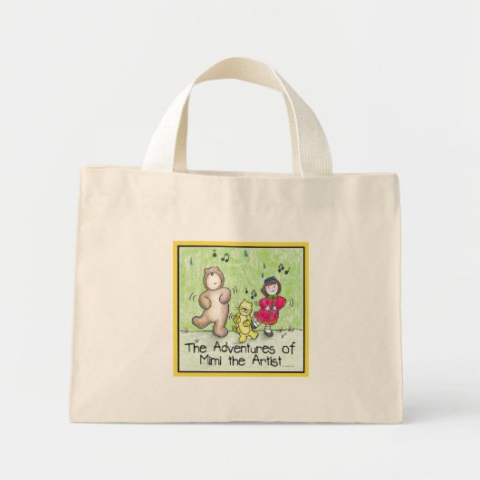 Mini Tote Bag Mimi l'artiste dansant (Devant)