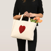 Mini Tote Bag Mini-Tragetasche mit rotem Herz (Devant (produit))