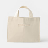 Mini Tote Bag Moderne minimaliste (Dos)