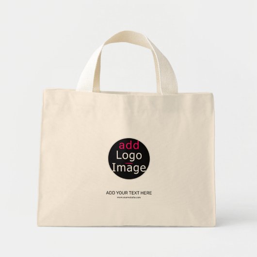 Mini Tote Bag Moderne tendance Professionnel Personnalisable (Devant)