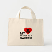 MINI TOTE BAG MON COEUR APPARTIENT À UNE NAGE (Devant)