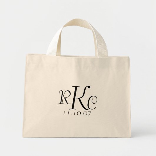 Mini Tote Bag Monogramme Mariage Fourre-tout (Devant)