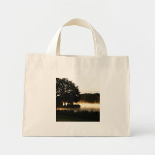Mini Tote Bag Morning Lake Scene bagtcn