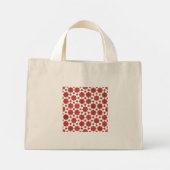 Mini Tote Bag Mosaïque indienne rouge ITIMUD (Dos)