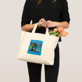 Mini Tote Bag My Blue Shopping (Devant (produit))