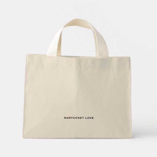 Mini Tote Bag Nantucket Clé grecque Fourre-tout en noir blanc/gr (Dos)