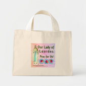 Mini Tote Bag Notre Dame de Lourdes (Devant)
