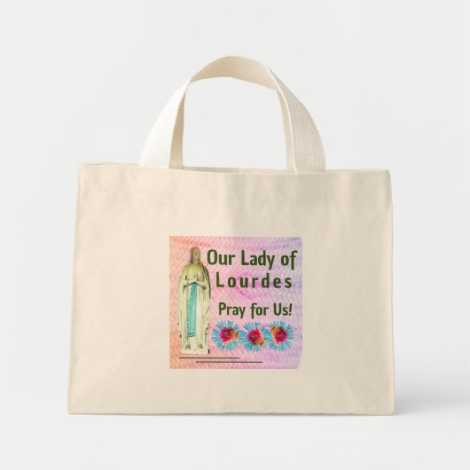 Mini Tote Bag Notre Dame de Lourdes (Devant)