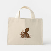 Mini Tote Bag Octopus Holding (Dos)