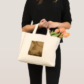 Mini Tote Bag Oiseau dans une branche (Devant (produit))