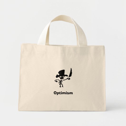 Mini Tote Bag Optimisme pirate (Devant)