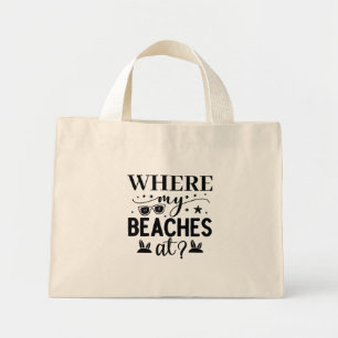 Mini Tote Bag Où Mes Plages