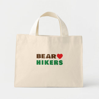 Mini Tote Bag Ours amour randonneur