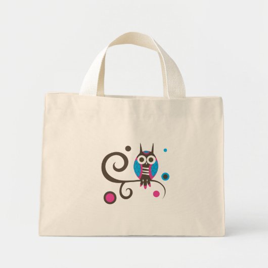 Mini Tote Bag Owl Fourre-tout (Devant)
