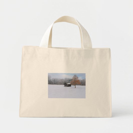 Mini Tote Bag Paddock couvert de neige (Devant)