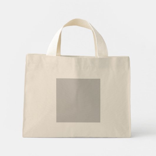 Mini Tote Bag Pale Gray Geometric Pattern - Summer Decor (Dos)
