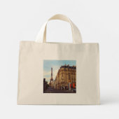 Mini Tote Bag Paris. France. Fleur Eiffel. (Dos)