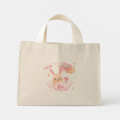 Mini Tote Bag Petit Baby shower d'Halloween rose Boo (Dos)