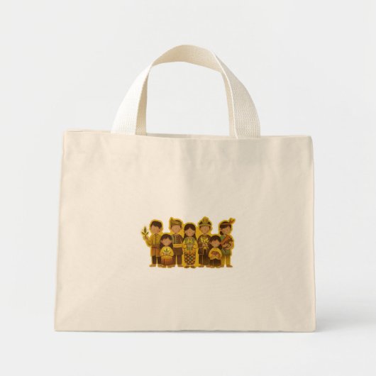 Mini Tote Bag Peuple Bunian/Sebabah (Devant)