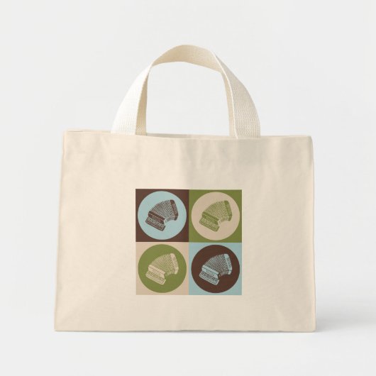 Mini Tote Bag Pop Art Accordion (Devant)