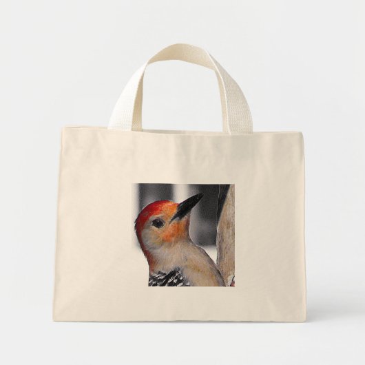Mini Tote Bag Portrait de pic (Devant)