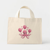 Mini Tote Bag poulpe mignonne (Devant)