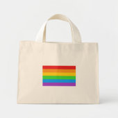 Mini Tote Bag PrideMini : Fierté arc-en-ciel (Devant)