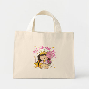 Mini Tote Bag Princess All About Me 1st Birthday Tshirts