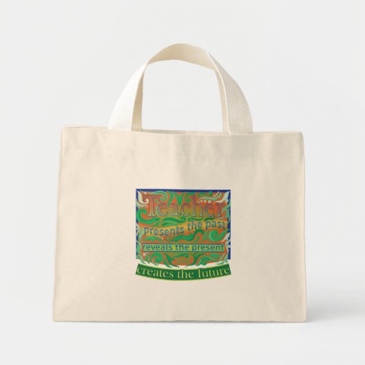 Mini Tote Bag Professeur créer le futur / Appréciation de l'ense (Devant)