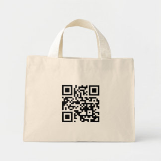 Mini Tote Bag QR Code seulement Minuscule Fourre-tout