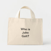 Mini Tote Bag Qui est John Galt ?Sac (Devant)