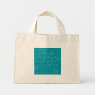 Mini Tote Bag récif artistique autochtone