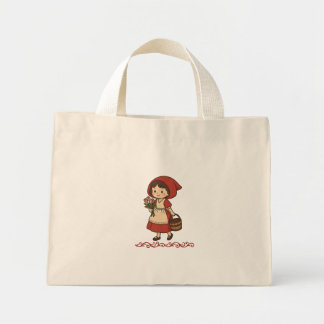 Mini Tote Bag red girl