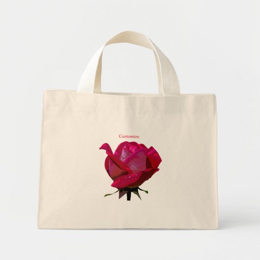 Mini Tote Bag Red rose Thunder_Cove (Devant)