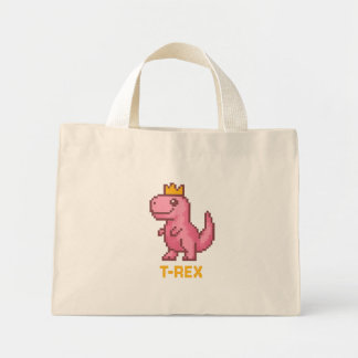 Mini Tote Bag Roi Dinosaure Mignon - Trex