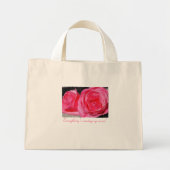 Mini Tote Bag Roses Escalades roses (Devant)