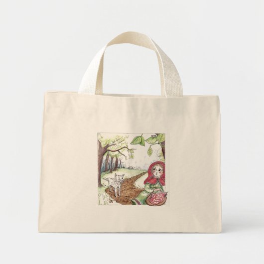 Mini Tote Bag rouge264 - Customisé (Devant)
