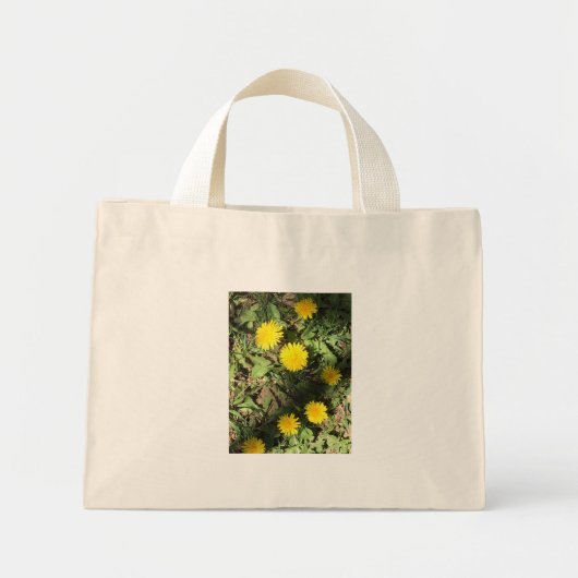 Mini Tote Bag Sacoche Dandelions (Devant)