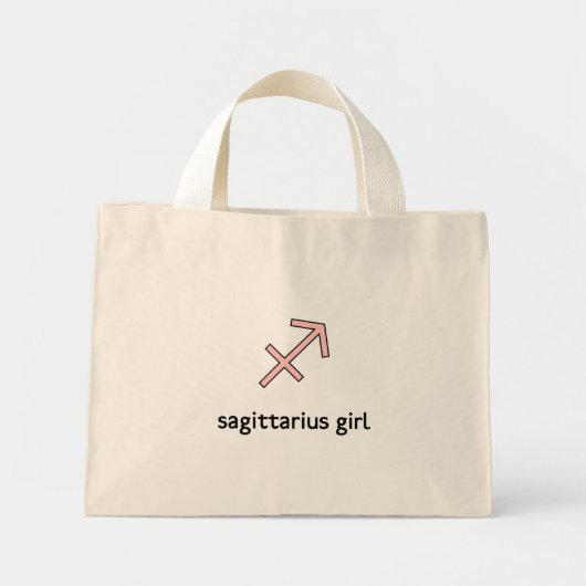 Mini Tote Bag Sagittarius Zodiac (Devant)