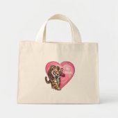 Mini Tote Bag Saint Valentin de Tigre (Devant)