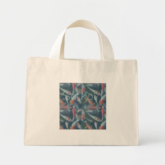 Mini Tote Bag SI KOI ! par SHARON SHARPE (Devant)