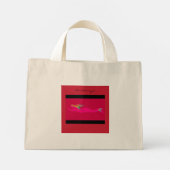 Mini Tote Bag sirène rose (Dos)