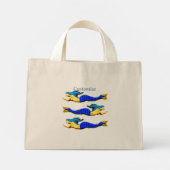 Mini Tote Bag Sirènes à queue bleue (Dos)