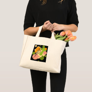 Mini Tote Bag Sites abstraits intéressants avec feuilles